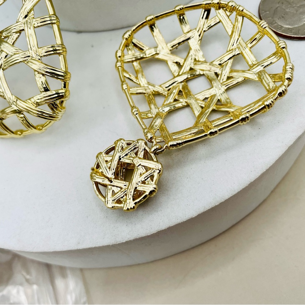 Kendra Scott Natalie Openwork Statement Drop Earr… - image 5